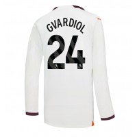 Billiga Manchester City Josko Gvardiol #24 Borta fotbollskläder 2023-24 Långärmad
